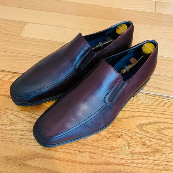 Magnanni Cognac Brown Leather Penny Loafers Size 9.5 M - Picture 6 of 16